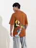 Men's Printed Applique Boxy T-shirt