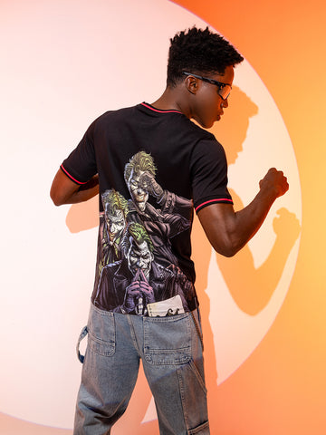 Men's Joker Graphic Printed Round Neck Cotton's T-shirt
