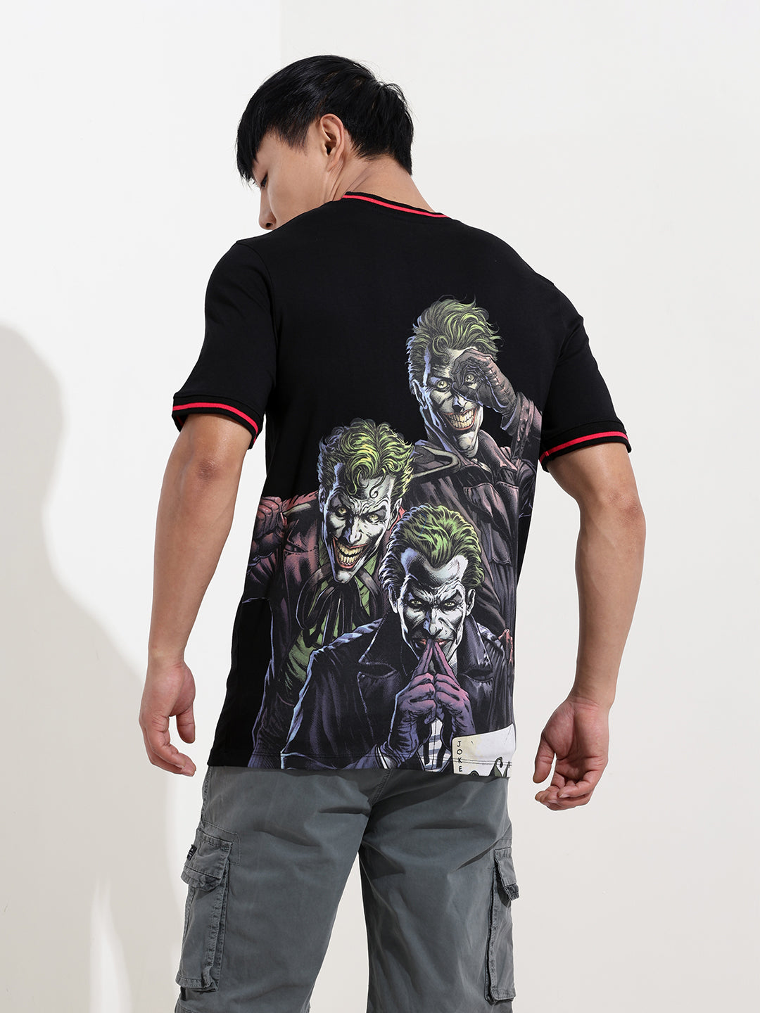 Men's Joker Graphic Printed Round Neck Cotton's T-shirt