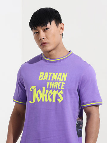 Men's Joker Typography Printed Round Neck Cotton's Slim Fit T-shirt