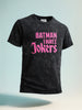 Men's Black Boxy Fit  Joker Character T-Shirt