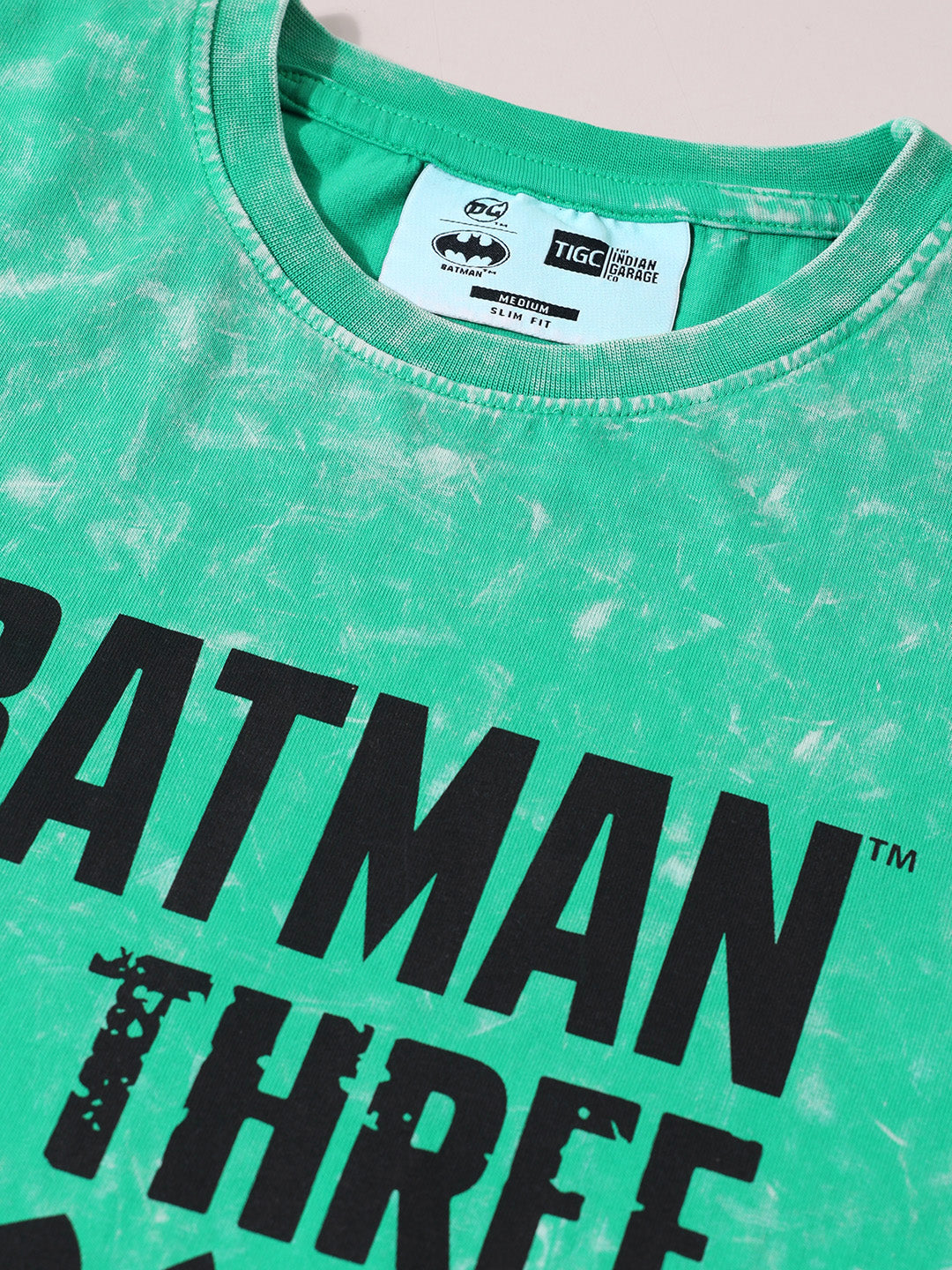 Men's Green Boxy Fit  Joker Character T-Shirt