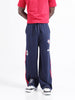 Men's Navy Blue Blue Loose Fit Superman Character Printed Joggers