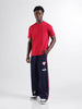 Men's Navy Blue Blue Loose Fit Superman Character Printed Joggers