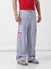 Men's Grey Loose Fit Character Printed Joggers
