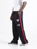 Men's Black Loose Fit Character Superman Printed Joggers