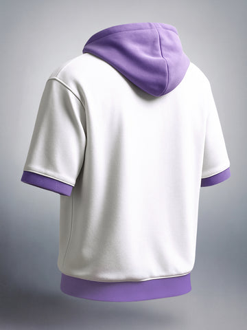 Men's White Oversized Fit Character Scooby-Doo Printed Sweatshirt