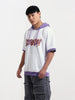 Men's White Oversized Fit Character Scooby-Doo Printed Sweatshirt
