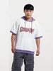 Men's White Oversized Fit Character Scooby-Doo Printed Sweatshirt