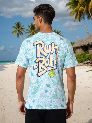 Men's Printed Pockets Slim Fit T-shirt