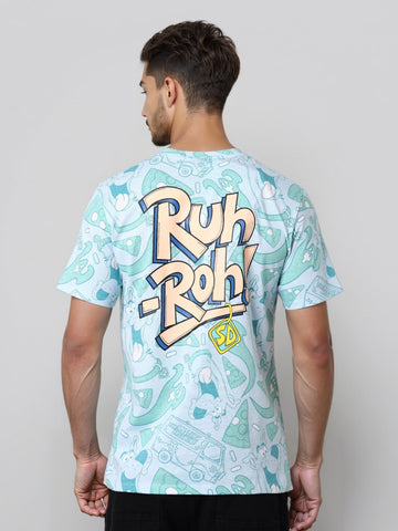Men's Printed Pockets Slim Fit T-shirt