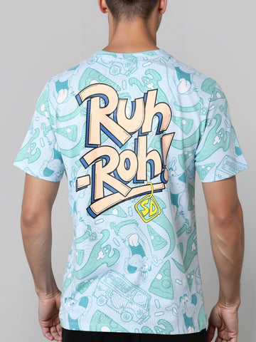 Men's Printed Pockets Slim Fit T-shirt