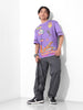 Men's Purple Boxy Fit Character Scooby-Doo Printed Crew Neck T-Shirt