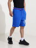 Men's Blue Relaxed Fit Character Superman Printed Shorts
