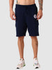 Men's Navy Blue Relaxed Fit Character Printed Shorts