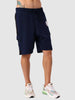 Men's Navy Blue Relaxed Fit Character Printed Shorts
