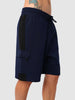 Men's Navy Blue Relaxed Fit Character Printed Shorts