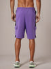 Men's Purple Relaxed Fit Character Superman Printed Shorts