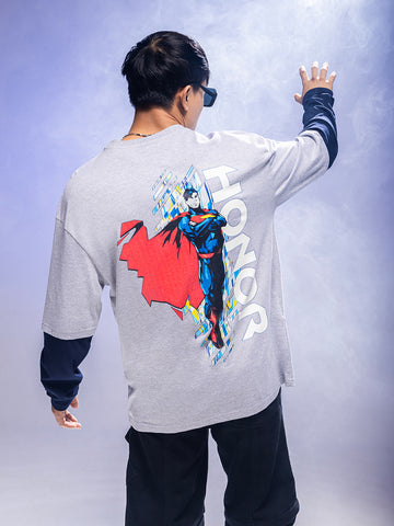 Men's Printed Raw Edge T-shirt