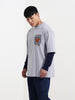 Men's Printed Raw Edge T-shirt