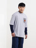 Men's Printed Raw Edge T-shirt