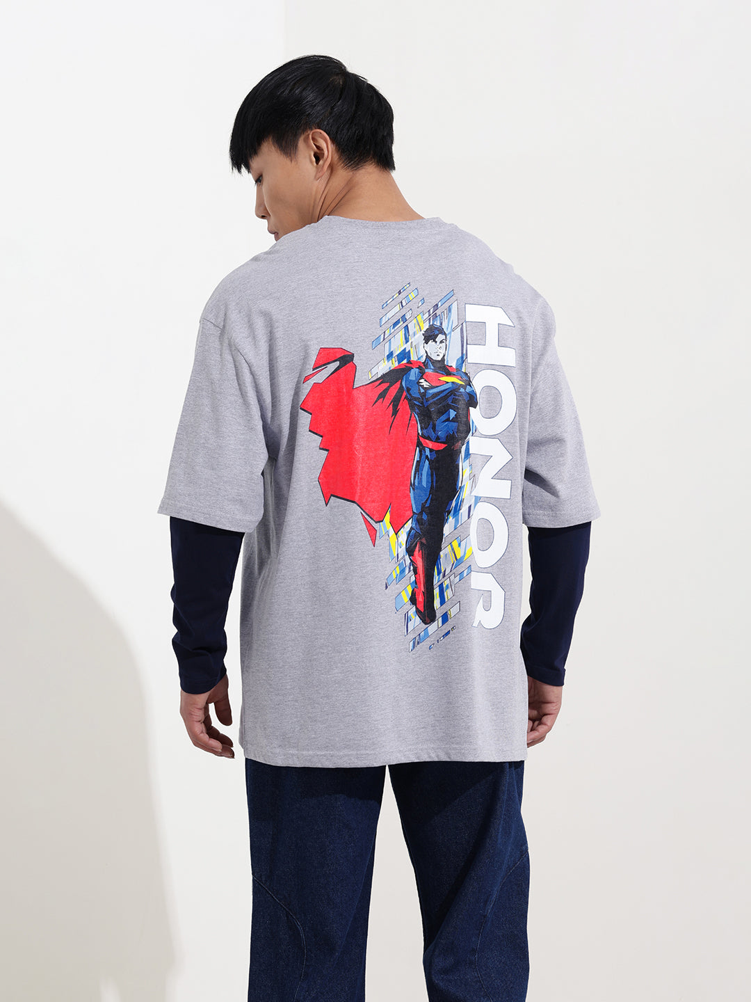 Men's Printed Raw Edge T-shirt