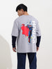 Men's Printed Raw Edge T-shirt