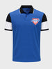 Men's Blue Regular Fit Solid Superman Character T-Shirt
