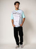 Men's Blue Boxy Fit Character Looney Tunes  Printed Crew Neck T-Shirt