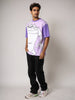Men's Purple Boxy Fit Character Looney Tunes  Printed Crew Neck T-Shirt