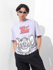 Men's Printed Raw Edge Boxy T-shirt