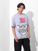 Men's Printed Raw Edge Boxy T-shirt