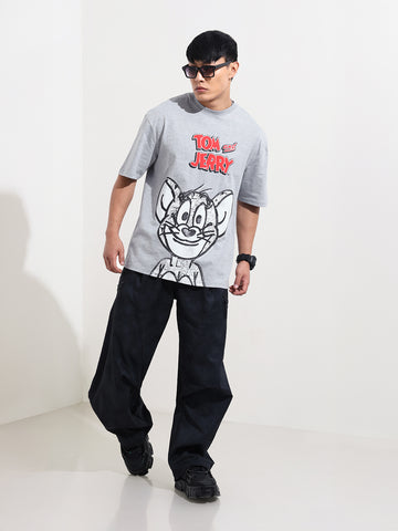 Men's Printed Raw Edge Boxy T-shirt