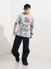Men's Printed Raw Edge Boxy T-shirt