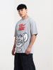 Men's Printed Raw Edge Boxy T-shirt