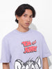 Men's Printed Raw Edge Boxy T-shirt