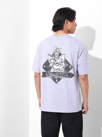 Men's Printed Raw Edge Boxy T-shirt