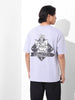 Men's Printed Raw Edge Boxy T-shirt