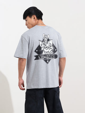 Men's Printed Raw Edge Boxy T-shirt