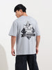 Men's Printed Raw Edge Boxy T-shirt
