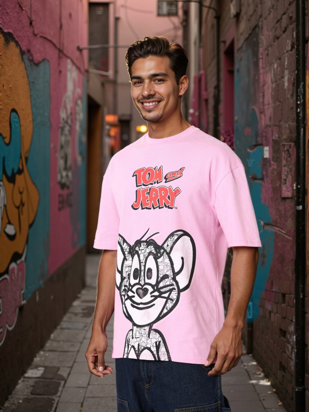 Men's Printed Pockets Boxy T-shirt