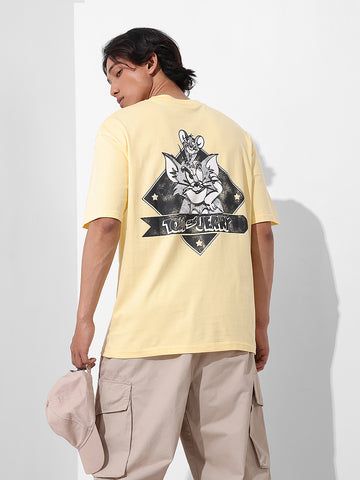 Men's Printed Raw Edge Boxy T-shirt