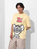 Men's Printed Raw Edge Boxy T-shirt