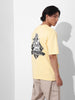 Men's Printed Raw Edge Boxy T-shirt