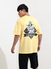 Men's Printed Raw Edge Boxy T-shirt