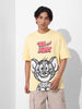 Men's Printed Raw Edge Boxy T-shirt