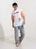 Men's Printed Applique Boxy T-shirt