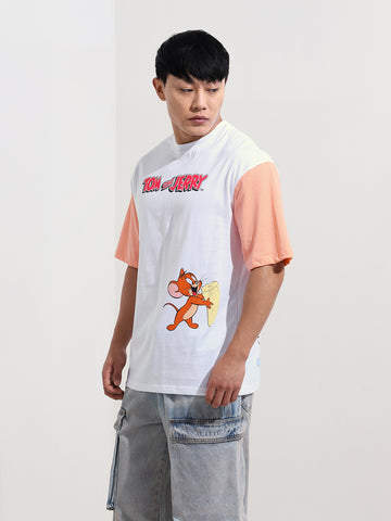 Men's Printed Applique Boxy T-shirt