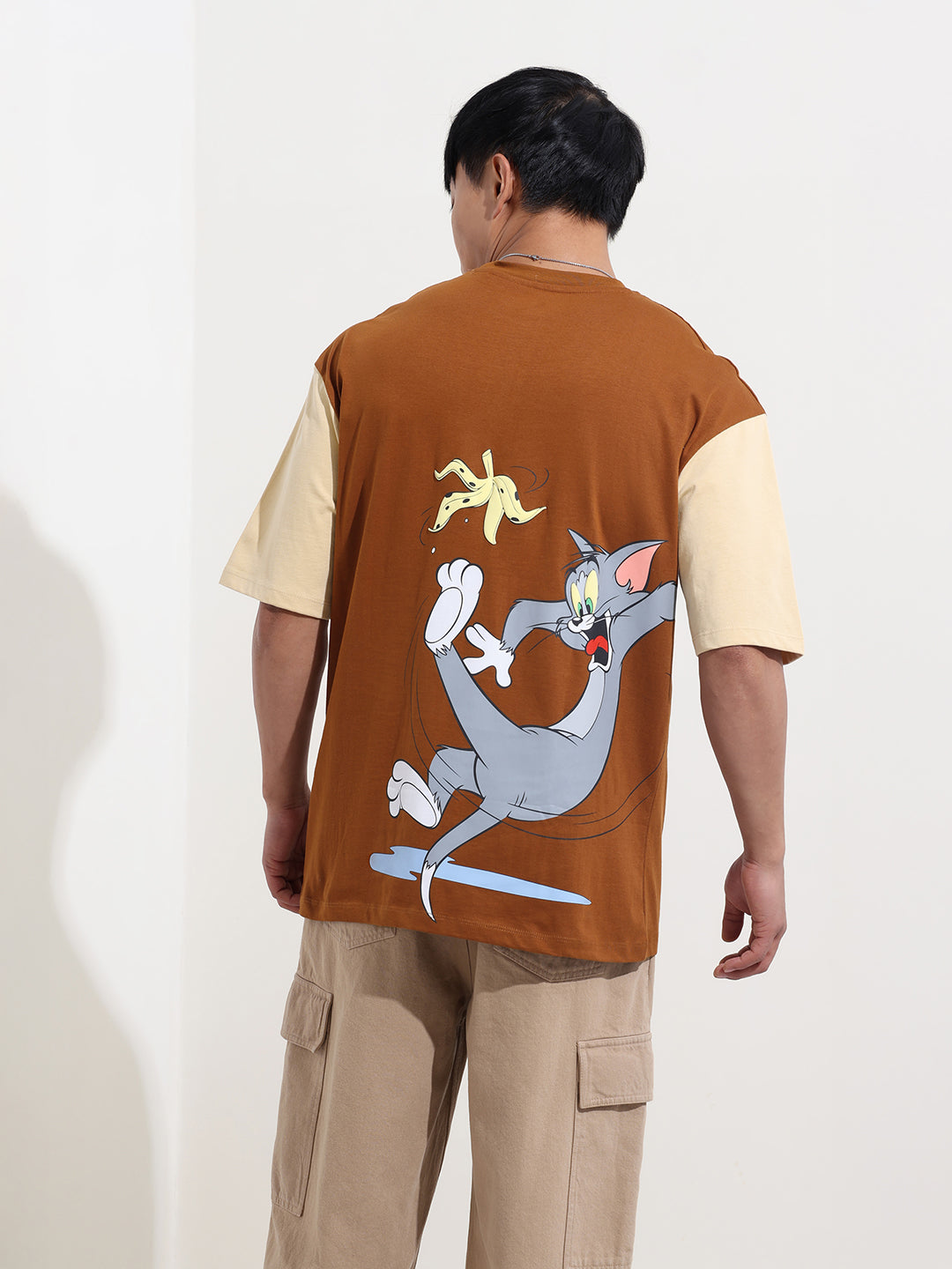 Men's Printed Pockets Boxy T-shirt