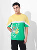 Men's Yellow Boxy Fit Tom&Jerry Character Merchandise T-Shirt